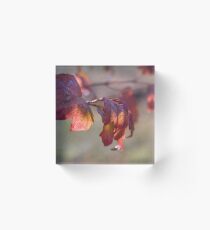 Autumn Leaves Acrylic Block