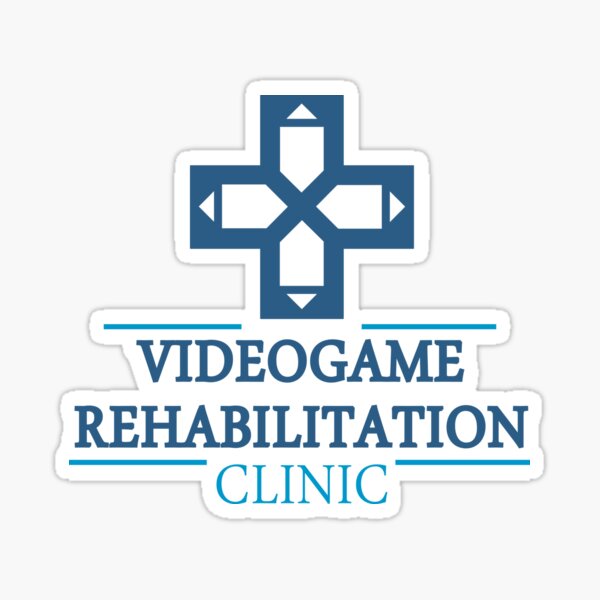 Video Game Rehabilitation Clinic Sticker
