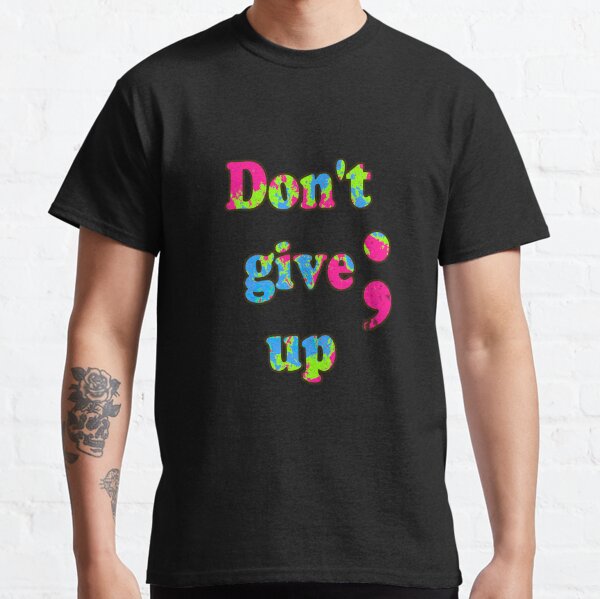 Neon Semikolon Motivational Classic T-Shirt