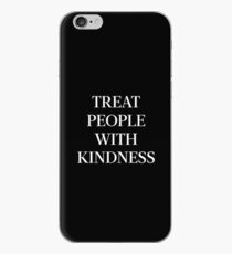 Treat People With Kindness (White) iPhone Case