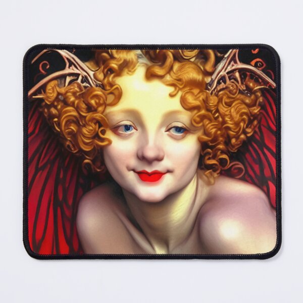 Item preview, Beautiful Red Winged Demon Angel Original Digital Art Design designed and sold by ChorkiePawPress.