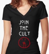 Do you dare to join the clowns? Women's Fitted V-Neck T-Shirt
