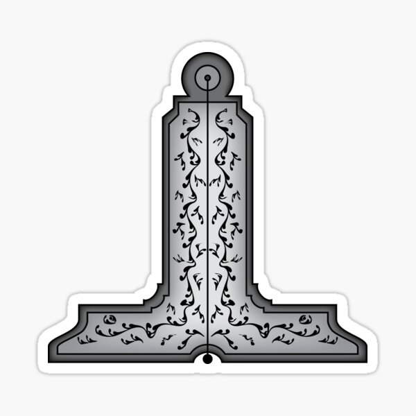 Level symbol - Masonic symbol of Senior Warden for Blue Lodge Freemasonry Sticker