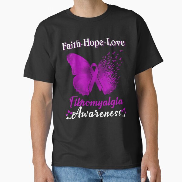 Item preview, Faith Hope Love Butterfly Fibromyalgia Awareness designed and sold by Gillosina.