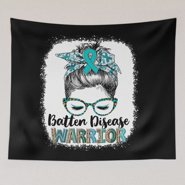 Item preview, Messy Bun Leopard Batten Disease Warrior designed and sold by rechardtee.