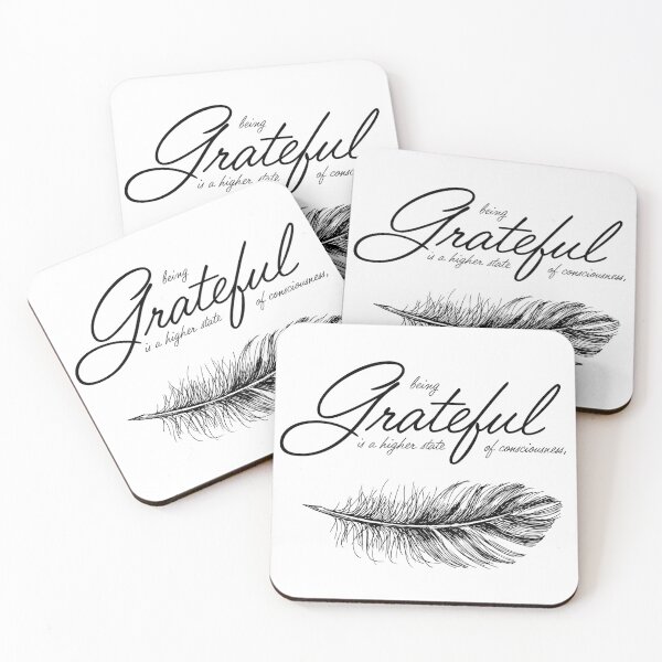 Item preview, Being grateful is a higher state of consciousness. designed and sold by Plumtree81.