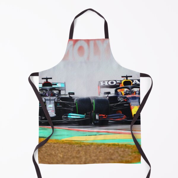 Item preview, Max Verstappen fighting with Lewis Hamilton during the 2021 Grand Prix at Imola designed and sold by MariaRivera99.