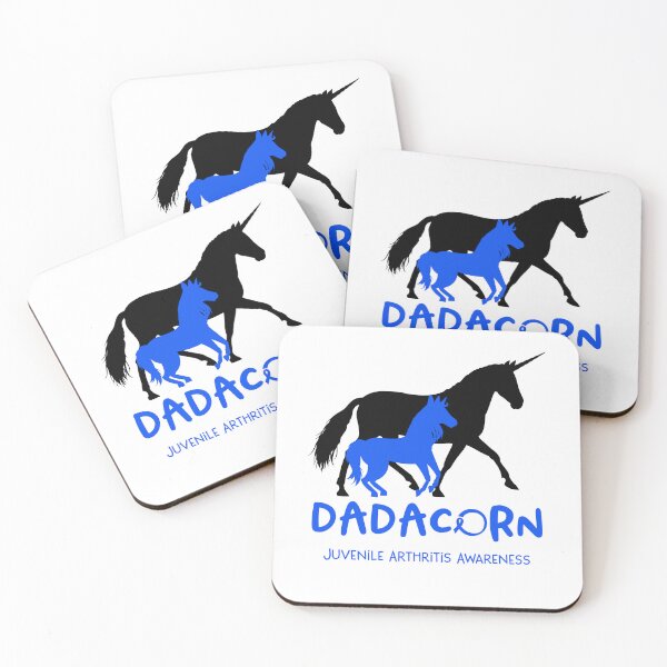 Artikelvorschau, Juvenile Arthritis Awareness Dad Unicorn Dadacorn Support Juvenile Arthritis Warrior entworfen und verkauft von RunningShop.