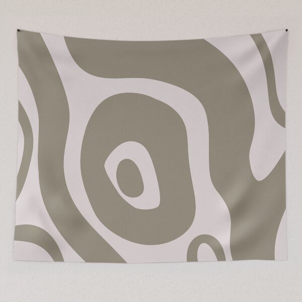 Item preview, Liquid Swirl Abstract Maximalist Pattern Retro Aesthetic Groovy Style Muted Green designed and sold by scorpiolane.
