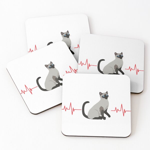 Item preview, Siamese Cat Lover Pulse Design 2 designed and sold by Deadlycloak.