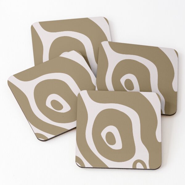 Item preview, Liquid Swirl Abstract Maximalist Pattern Retro Aesthetic Groovy Style Olive Brown designed and sold by scorpiolane.