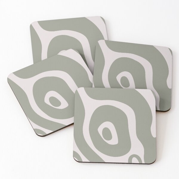 Item preview, Liquid Swirl Abstract Maximalist Pattern Retro Aesthetic Groovy Style Sage Green designed and sold by scorpiolane.