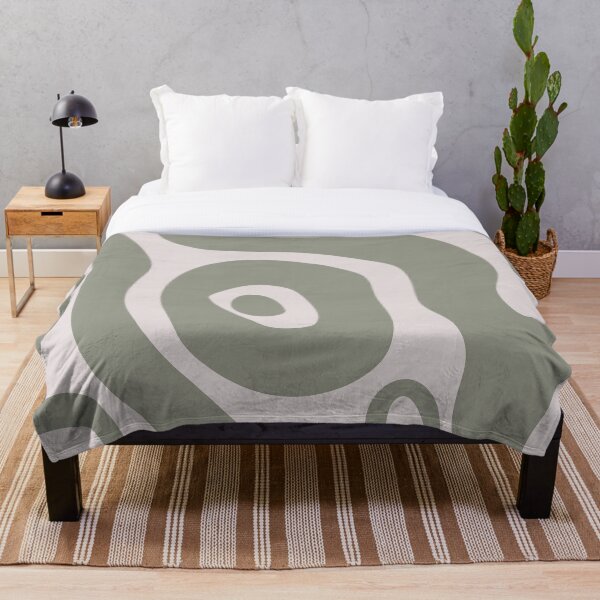 Item preview, Liquid Swirl Abstract Maximalist Pattern Retro Aesthetic Groovy Style Sage Green designed and sold by scorpiolane.