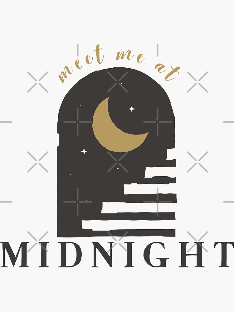"MEET ME AT MIDNIGHT DREAMS TS10 MIDNIGHTS" Sticker for Sale by