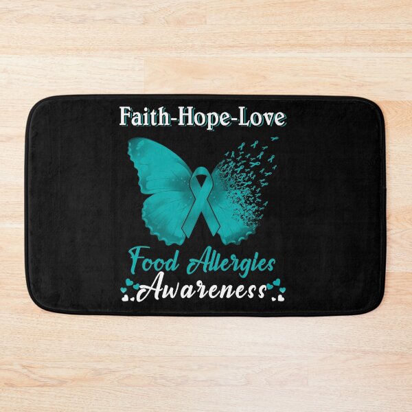 Item preview, Faith Hope Love Butterfly Food Allergies Awareness designed and sold by Gillosina.