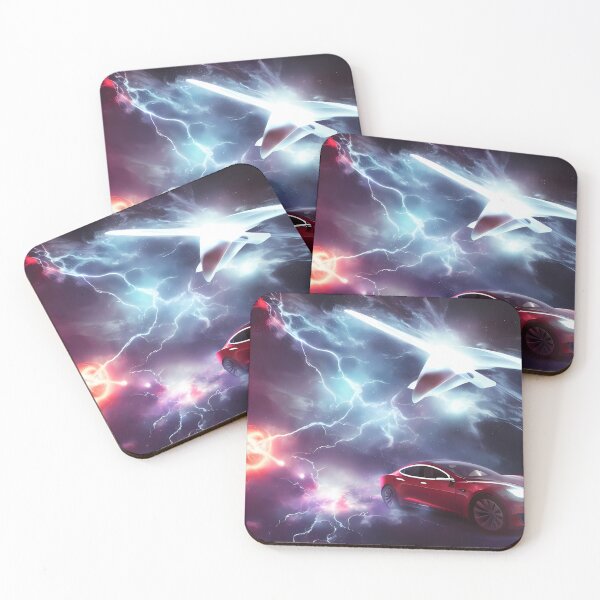 Item preview, Tesla Flying Through Space designed and sold by ahhyeah.