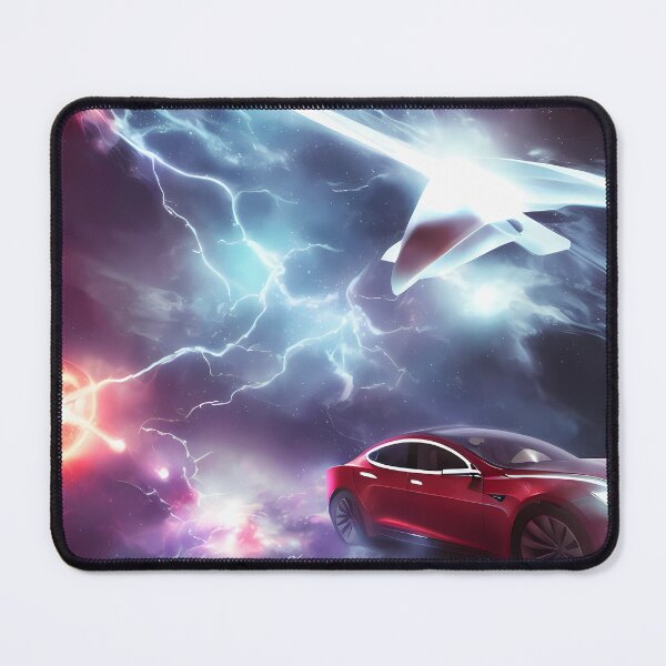 Item preview, Tesla Flying Through Space designed and sold by ahhyeah.