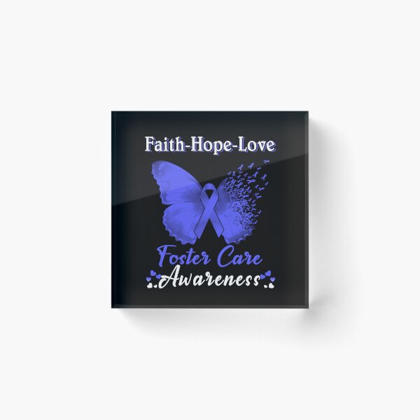 Item preview, Faith Hope Love Butterfly Foster Care Awareness designed and sold by Gillosina.