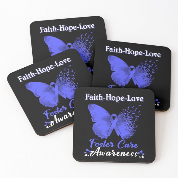 Item preview, Faith Hope Love Butterfly Foster Care Awareness designed and sold by Gillosina.