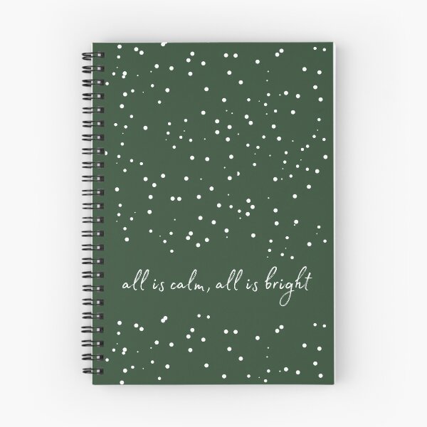 Item preview, Silent Night Dark Green Holiday Message designed and sold by esslev.