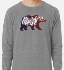 California Bear mit Bergen Landschaft Leichtes Sweatshirt