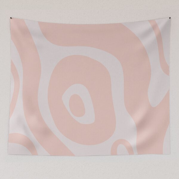 Item preview, Liquid Swirl Abstract Maximalist Pattern Retro Aesthetic Groovy Style Coral Pink designed and sold by scorpiolane.