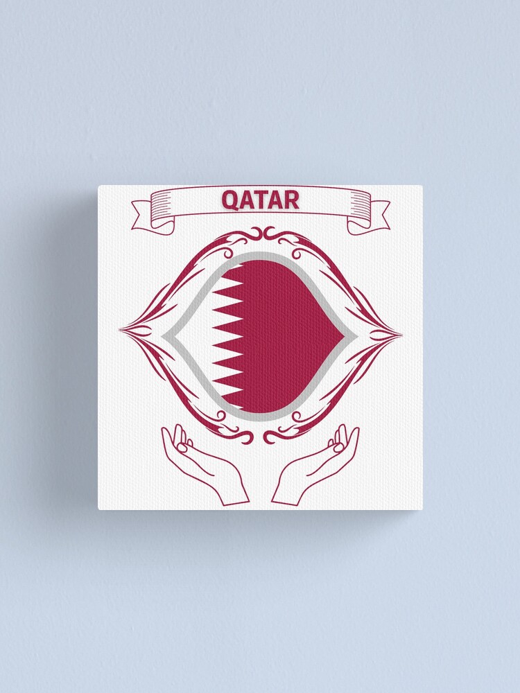 "world cup qatar 2022 Flag of Qatar " Canvas Print for Sale by Mr