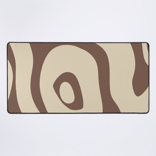 Item preview, Liquid Swirl Abstract Maximalist Pattern Retro Aesthetic Groovy Style Brown & Muted Yellow designed and sold by scorpiolane.