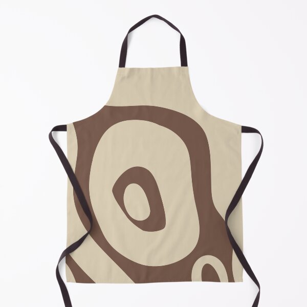 Item preview, Liquid Swirl Abstract Maximalist Pattern Retro Aesthetic Groovy Style Brown & Muted Yellow designed and sold by scorpiolane.