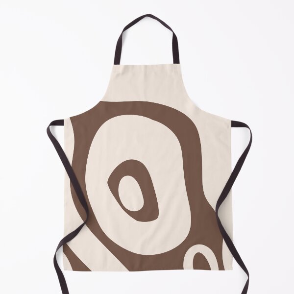 Item preview, Liquid Swirl Abstract Maximalist Pattern Retro Aesthetic Groovy Style Cream & Brown designed and sold by scorpiolane.
