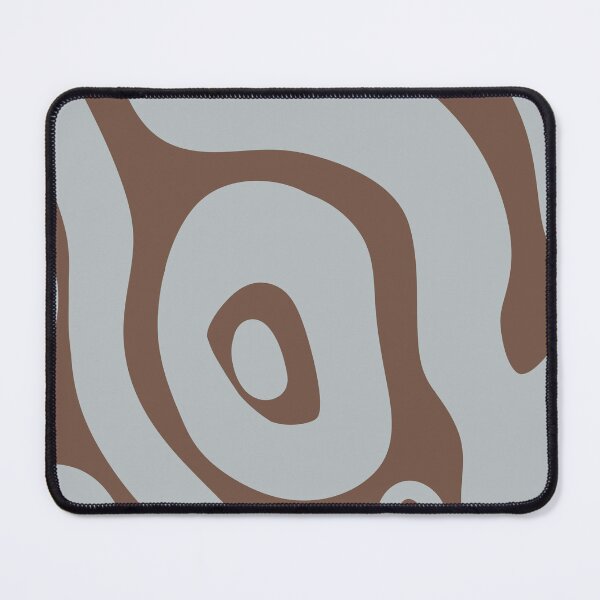 Item preview, Liquid Swirl Abstract Maximalist Pattern Retro Aesthetic Groovy Style Deep Blue & Brown designed and sold by scorpiolane.