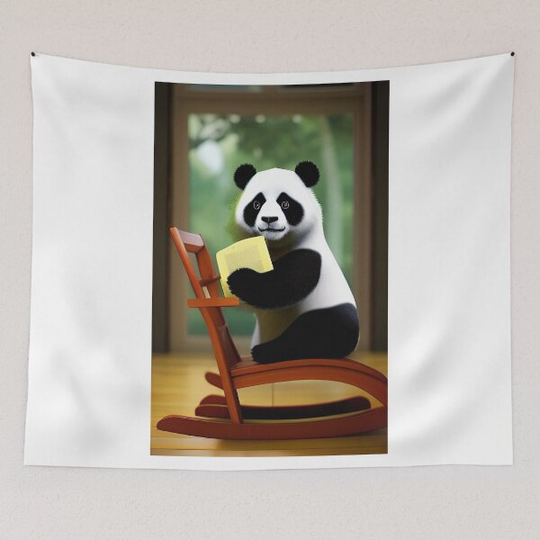 Item preview, Panda bear reading a book designed and sold by zorropriest.