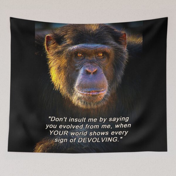 Item preview, ANIMALS #98 - Monkey Insult Parody of Evolution designed and sold by DEL-Productions.
