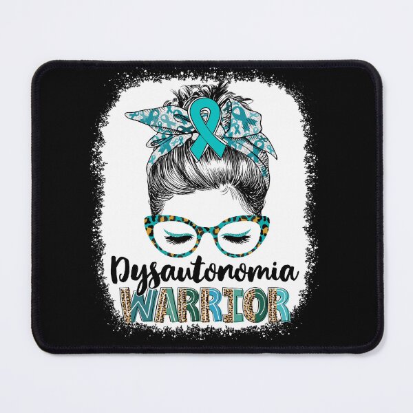 Item preview, Messy Bun Leopard Dysautonomia Warrior designed and sold by rechardtee.