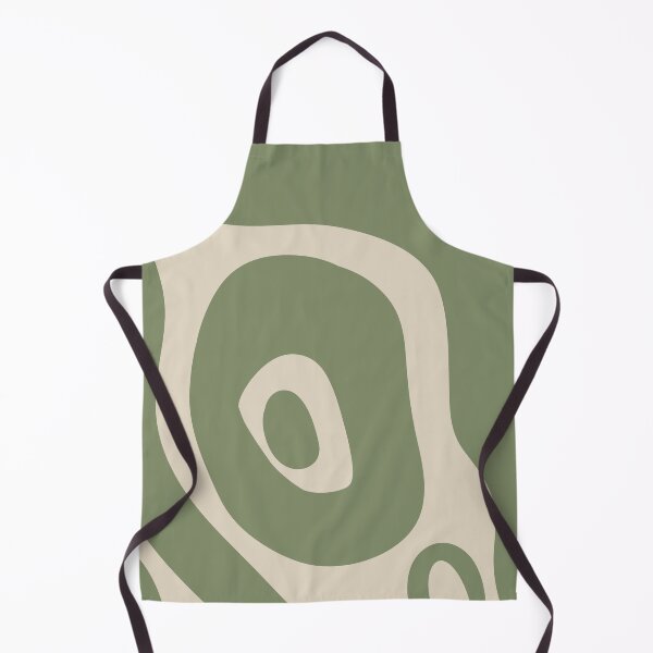 Item preview, Liquid Swirl Abstract Maximalist Pattern Retro Aesthetic Groovy Style Green & Muted Yellow designed and sold by scorpiolane.