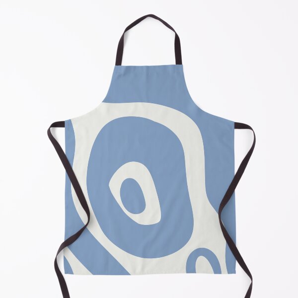 Item preview, Liquid Swirl Abstract Maximalist Pattern Retro Aesthetic Groovy Style Light & Dark Blue designed and sold by scorpiolane.