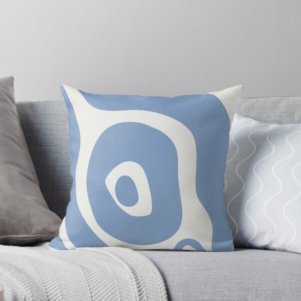 Item preview, Liquid Swirl Abstract Maximalist Pattern Retro Aesthetic Groovy Style Light & Dark Blue designed and sold by scorpiolane.