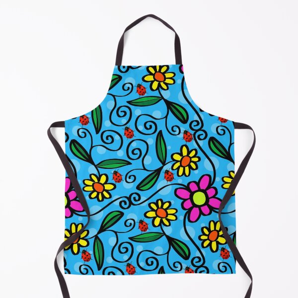 Item preview, Colorful Abstract Flowers and Ladybugs designed and sold by silviaol.