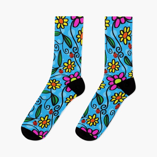 Item preview, Colorful Abstract Flowers and Ladybugs  designed and sold by silviaol.