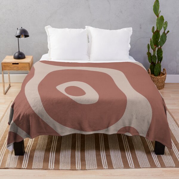 Item preview, Liquid Swirl Abstract Maximalist Pattern Retro Aesthetic Groovy Style Light & Dark Muted Orange designed and sold by scorpiolane.