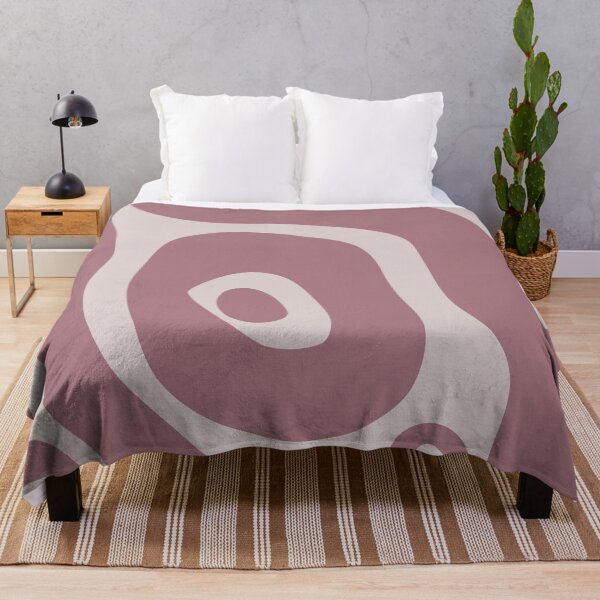 Item preview, Liquid Swirl Abstract Maximalist Pattern Retro Aesthetic Groovy Style Light & Dark Muted Pink designed and sold by scorpiolane.