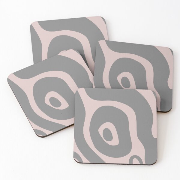 Item preview, Liquid Swirl Abstract Maximalist Pattern Retro Aesthetic Groovy Style Pink & Gray designed and sold by scorpiolane.