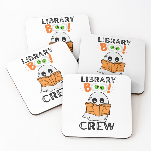 Artikelvorschau, Bibliothek Boo Crew Halloween entworfen und verkauft von sunlightdesign.