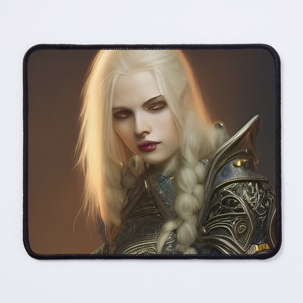 Item preview, Sexy Blonde Vampire Warrior Queen in Blue Armor Seductress Dark Artwork designed and sold by Eliteijr.