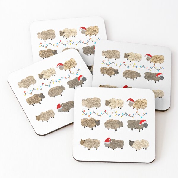 Item preview, Cute Christmas sheep for eco friendly sustainable farming friends. Caroline Laursen original designed and sold by Caroline Laursen.