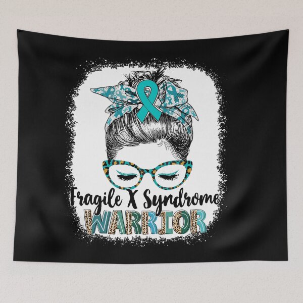 Item preview, Messy Bun Leopard Fragile X Syndrome Warrior designed and sold by rechardtee.
