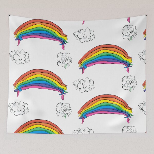 Item preview, Snakebow Snake Rainbow with Cloud Sheep designed and sold by Shirt Blurt.