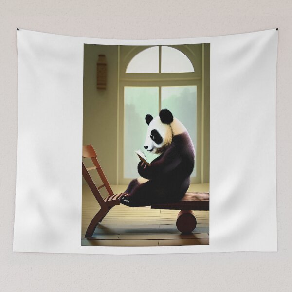 Item preview, Panda bear reading a book 2 designed and sold by zorropriest.