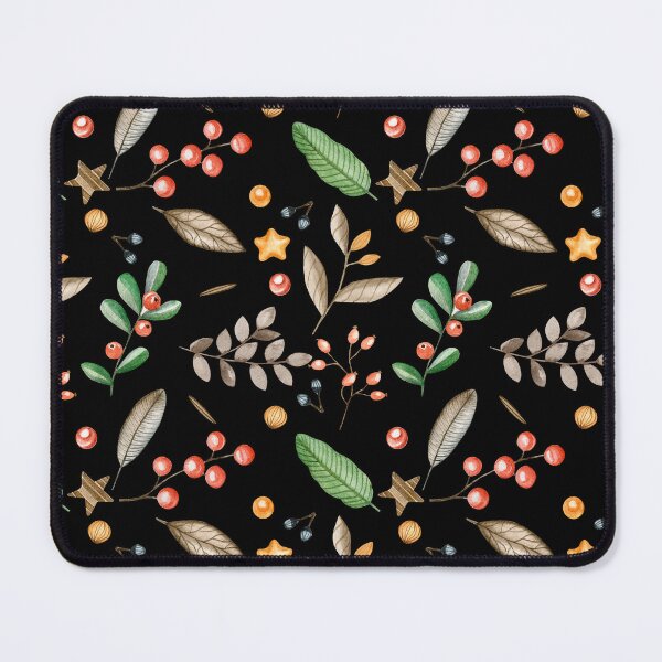 Item preview, Christmas Seamless leaves &berries Patterns  designed and sold by Dream Bloom Gallery.
