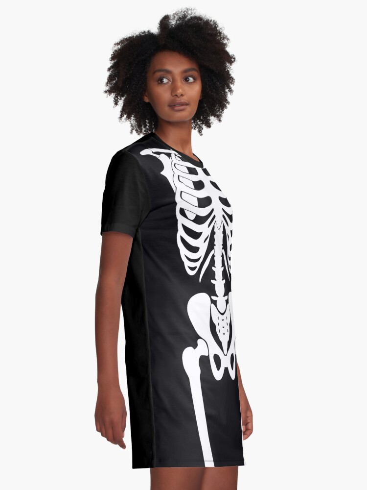 skeleton t shirt dress